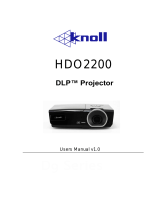 Knoll Projector HDO2200 User manual