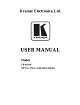 Kramer VP-4X8AK User manual