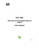 KTI Networks Switch KGS-1604 User manual