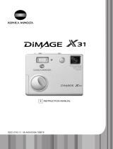 Konica Minolta Digital Camera DiMAGE X31 User manual