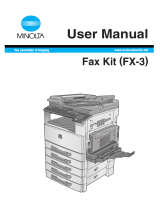 Konica Minolta FX-3 User manual