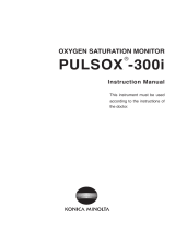 Konica Minolta Oxygen Saturation Monitor PULSOX-300i User manual