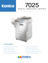 Konica Minolta Printer 7025 User manual