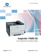 Konica Minolta Printer 7450II GA User manual