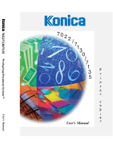 Konica Minolta Printer 7130 User manual