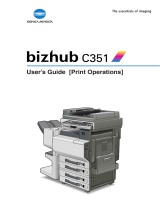 Konica Minolta Printer BIZHUP C351 User manual