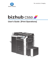 Konica Minolta Printer bizhub C550 User manual