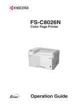 Copystar FS-C8026N-A User manual