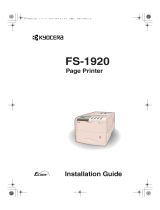 KYOCERA Printer FS-1920 User manual