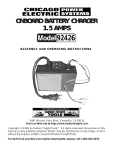 Chicago Electric Automobile Battery Charger 92426 User manual