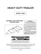 Harbor Freight Tools Utility Trailer 40597 User manual
