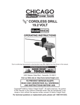 Chicago Electric Drill 94434 User manual