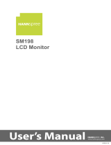 Hannspree Computer Monitor SM198 User manual
