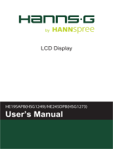 Hannspree Digital Photo Frame HE245DPB(HSG1273) User manual