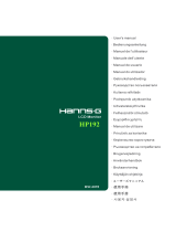 Hannspree Car Video System HP192 User manual