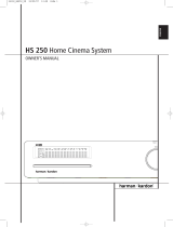 Harman-Kardon Home Theater System HS 250 User manual