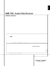 Harman Kardon Stereo Receiver AVR 155 User manual
