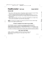 Health O Meter Scale HAP301 User manual