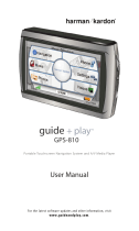 Harman-Kardon GPS Receiver GPS-810 User manual