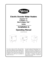 Hatco Water Heater IMPERIAL "S" User manual