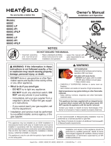 Heat & Glo LifeStyle 6000C User manual