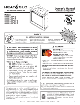 Heat & Glo LifeStyle Indoor Fireplace 6000GLX-IPI-S/-R User manual
