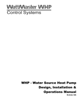 WattMaster Water Heater Water Source Heat Pump User manual