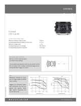 Hasselblad Camera Lens CFE 2.8/80 User manual