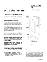 Hearth Technologies WSK-21 User manual