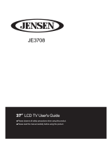 Jensen Tools Flat Panel Television JE3708 User manual