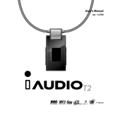 JetAudio iAUDIO T2 2GB User manual
