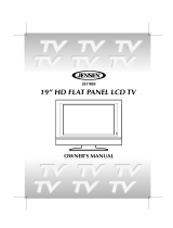 Jensen Tools Flat Panel Television JE1908 User manual