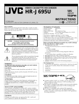 JVC Microcassette Recorder HR-J695U User manual