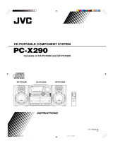 JVC Portable CD Player CA-PCX290 User manual