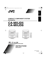 JVC Speaker System CA-MXJD8UW User manual