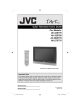 JVC CRT Television 0805JGI-II-IM User manual