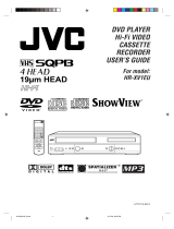 JVC DVD VCR Combo HR-XV1EU User manual