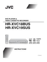 JVC DVD VCR Combo HR-XVC18BUS User manual
