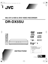 JVC DVD Recorder DR-DX5SU User manual