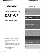 Integra DVD Player DPS-9.1 User manual