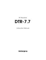 Integra DTR-7.7 User manual