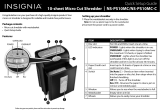 Insignia Paper Shredder NS-PS10MC-C User manual
