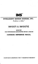 Intelligent Motion Systems IM1007 I/IE User manual