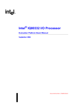 Intel IQ80332 User manual