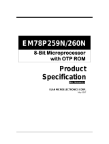 Elan EM78P259N/260N User manual