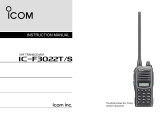ICOM Marine Radio IC-F3022T/S User manual