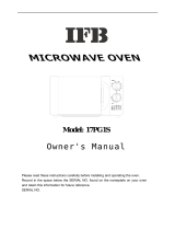 IFB Appliances Microwave Oven 17PG1S User manual
