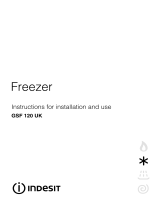 Indesit Freezer GSF 120 UK User manual