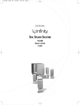 Infinity Speaker System TSS-800 User manual
