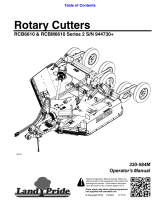 Land Pride Brush Cutter RCBM6610 User manual